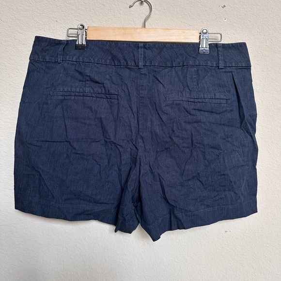 Ann Taylor Factory Blue Jean Shorts Cotton Blend - Picture 2 of 8